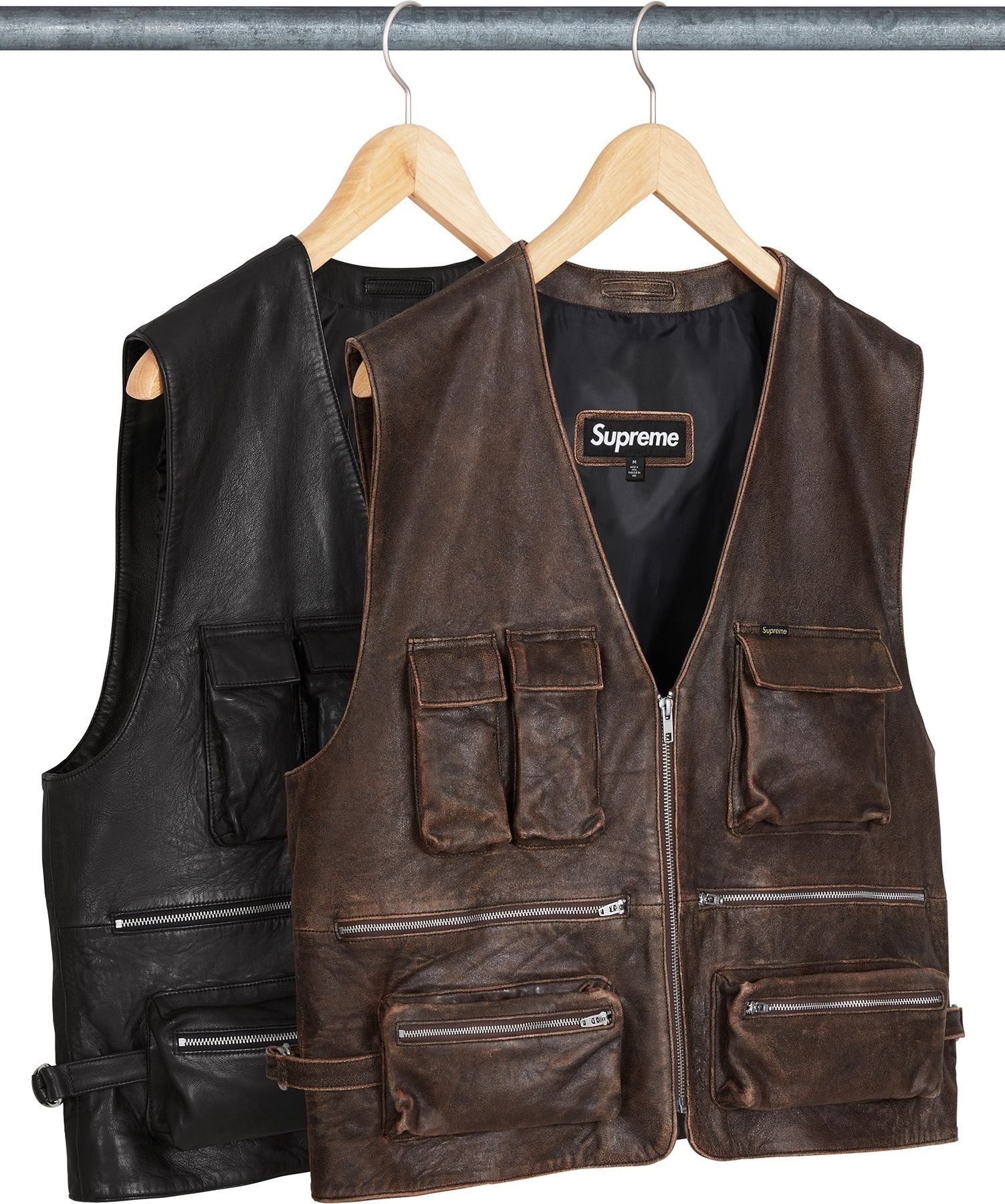 Leather Cargo Vest